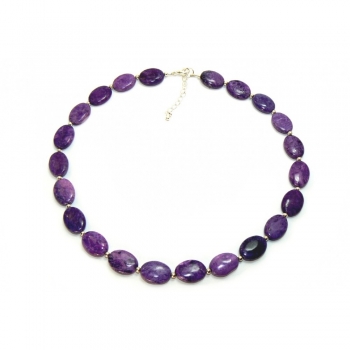 Purple Beaded Sugilite Necklace